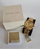Buy Shop Michael Kors Lennox Three-Hand Quartz Gold Dial Gold Steel Strap Watch For Men - MK8939 USA Online