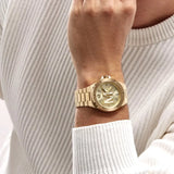 Buy Shop Michael Kors Lennox Three-Hand Quartz Gold Dial Gold Steel Strap Watch For Men - MK8939 USA Online