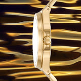 Buy Shop Michael Kors Lennox Three-Hand Quartz Gold Dial Gold Steel Strap Watch For Men - MK8939 USA Online