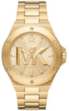Buy Shop Michael Kors Lennox Three-Hand Quartz Gold Dial Gold Steel Strap Watch For Men - MK8939 USA Online