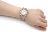 Buy Shop Michael Kors Lennox Three Hand Quartz Silver Dial Two Tone Steel Strap Watch For Women - MK6989 USA Online