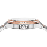 Buy Shop Michael Kors Lennox Three Hand Quartz Silver Dial Two Tone Steel Strap Watch For Women - MK6989 USA Online