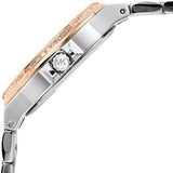 Buy Shop Michael Kors Lennox Three Hand Quartz Silver Dial Two Tone Steel Strap Watch For Women - MK6989 USA Online