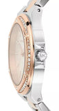 Buy Shop Michael Kors Lennox Three Hand Quartz Silver Dial Two Tone Steel Strap Watch For Women - MK6989 USA Online