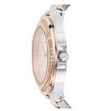 Buy Shop Michael Kors Lennox Three Hand Quartz Silver Dial Two Tone Steel Strap Watch For Women - MK6989 USA Online