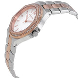 Michael Kors Lennox Three Hand Quartz Silver Dial Two Tone Steel Strap Watch For Women - MK6989