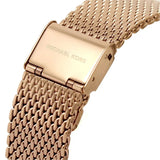 Buy Shop Michael Kors Lennox Three Hand Rose Gold Dial Rose Gold Mesh Strap Watch For Women - MK7336 USA Online