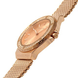 Buy Shop Michael Kors Lennox Three Hand Rose Gold Dial Rose Gold Mesh Strap Watch For Women - MK7336 USA Online