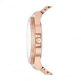 Buy Shop Michael Kors Lennox Three Hand Rose Gold Dial Rose Gold Mesh Strap Watch For Women - MK7336 USA Online