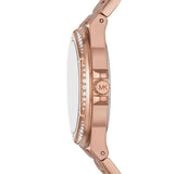 Buy Shop Michael Kors Lennox Three Hand Rose Gold Dial Rose Gold Steel Strap Watch For Women - MK1063 USA Online