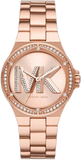 Buy Shop Michael Kors Lennox Three Hand Rose Gold Dial Rose Gold Steel Strap Watch For Women - MK1063 USA Online
