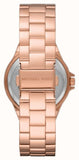 Buy Shop Michael Kors Lennox Three Hand Rose Gold Dial Rose Gold Steel Strap Watch For Women - MK7230 USA Online