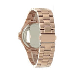 Buy Shop Michael Kors Lennox Three Hand Rose Gold Dial Rose Gold Steel Strap Watch For Women - MK7230 USA Online