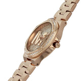 Buy Shop Michael Kors Lennox Three Hand Rose Gold Dial Rose Gold Steel Strap Watch For Women - MK7230 USA Online