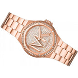 Buy Shop Michael Kors Lennox Three Hand Rose Gold Dial Rose Gold Steel Strap Watch For Women - MK7230 USA Online