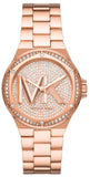 Buy Shop Michael Kors Lennox Three Hand Rose Gold Dial Rose Gold Steel Strap Watch For Women - MK7230 USA Online