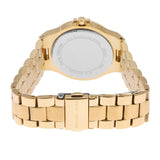 Buy Shop Michael Kors Lennox Three-Hand Silver Dial Gold Steel Strap Watch For Women - MK7278 USA Online