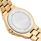 Buy Shop Michael Kors Lennox Three-Hand Silver Dial Gold Steel Strap Watch For Women - MK7278 USA Online