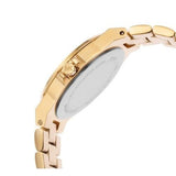Buy Shop Michael Kors Lennox Three-Hand Silver Dial Gold Steel Strap Watch For Women - MK7278 USA Online