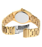 Buy Shop Michael Kors Lennox Three Hand Silver Dial Gold Steel Strap Watch For Women - MK7391 USA Online