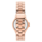 Buy Shop Michael Kors Lennox Three Hand Silver Dial Rose Gold Steel Strap Watch For Women - MK7279 USA Online