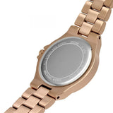 Buy Shop Michael Kors Lennox Three Hand Silver Dial Rose Gold Steel Strap Watch For Women - MK7279 USA Online