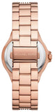 Buy Shop Michael Kors Lennox Three-Hand Silver Dial Rose Gold Steel Strap Watch For Women - MK7362 USA Online