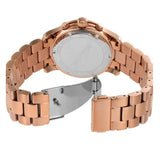 Buy Shop Michael Kors Lennox Three-Hand Silver Dial Rose Gold Steel Strap Watch For Women - MK7362 USA Online