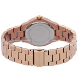 Buy Shop Michael Kors Lennox Three-Hand Silver Dial Rose Gold Steel Strap Watch For Women - MK7362 USA Online