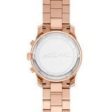Buy Shop Michael Kors Lennox Three-Hand Silver Dial Rose Gold Steel Strap Watch For Women - MK7362 USA Online