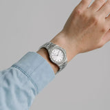 Buy Shop Michael Kors Lennox Three Hand Silver Dial Silver Steel Strap Watch For Women - MK7280 USA Online