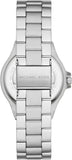 Buy Shop Michael Kors Lennox Three Hand Silver Dial Silver Steel Strap Watch For Women - MK7280 USA Online