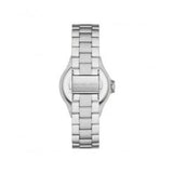 Buy Shop Michael Kors Lennox Three Hand Silver Dial Silver Steel Strap Watch For Women - MK7280 USA Online