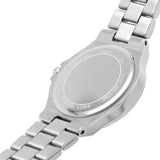 Buy Shop Michael Kors Lennox Three Hand Silver Dial Silver Steel Strap Watch For Women - MK7280 USA Online