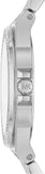 Buy Shop Michael Kors Lennox Three Hand Silver Dial Silver Steel Strap Watch For Women - MK7280 USA Online