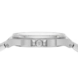 Buy Shop Michael Kors Lennox Three Hand Silver Dial Silver Steel Strap Watch For Women - MK7280 USA Online