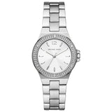 Buy Shop Michael Kors Lennox Three Hand Silver Dial Silver Steel Strap Watch For Women - MK7280 USA Online
