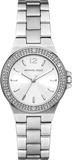 Buy Shop Michael Kors Lennox Three Hand Silver Dial Silver Steel Strap Watch For Women - MK7280 USA Online