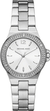 Buy Shop Michael Kors Lennox Three Hand Silver Dial Silver Steel Strap Watch For Women - MK7280 USA Online