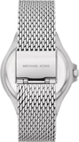 Buy Shop Michael Kors Lennox Three-Hand Silver Dial Silver Steel Strap Watch For Women - MK7337 USA Online