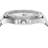 Buy Shop Michael Kors Lennox Three-Hand Silver Dial Silver Steel Strap Watch For Women - MK7337 USA Online