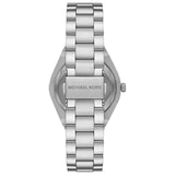 Buy Shop Michael Kors Lennox Three Hand Silver Dial Silver Steel Strap Watch For Women - MK7393 USA Online