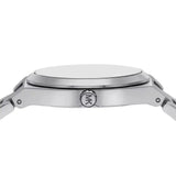 Buy Shop Michael Kors Lennox Three Hand Silver Dial Silver Steel Strap Watch For Women - MK7393 USA Online