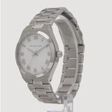 Buy Shop Michael Kors Lennox Three Hand Silver Dial Silver Steel Strap Watch For Women - MK7393 USA Online