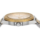 Buy Shop Michael Kors Lennox Three Hand Silver Dial Two Tone Steel Strap Watch For Women - MK7338 USA Online