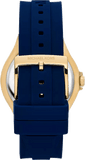 Buy Shop Michael Kors Lennox Three Hand White Dial Blue Silicone Strap Watch For Women - MK7333 USA Online