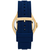 Buy Shop Michael Kors Lennox Three Hand White Dial Blue Silicone Strap Watch For Women - MK7333 USA Online