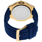 Buy Shop Michael Kors Lennox Three Hand White Dial Blue Silicone Strap Watch For Women - MK7333 USA Online