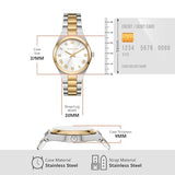 Buy Shop Michael Kors Lennox Three-Hand White Dial Two Tone Steel Strap Watch for Women - MK7464 USA Online