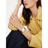 Buy Shop Michael Kors Lennox Three-Hand White Dial Two Tone Steel Strap Watch for Women - MK7464 USA Online